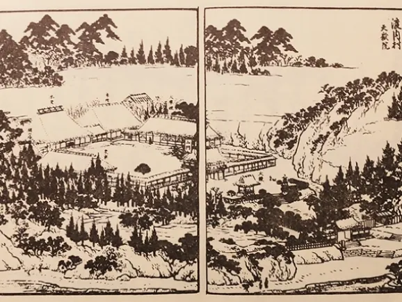 相中留恩記略所載　伽藍全景